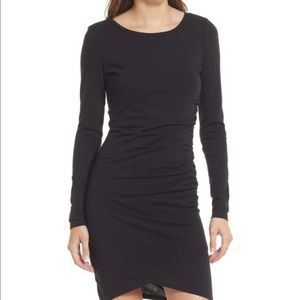 Treasure & Bond side ruched long sleeve dress XL